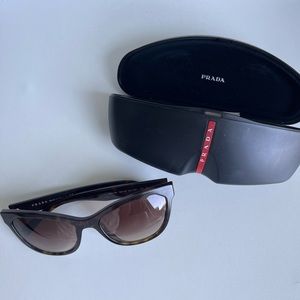 Prada Sunglasses | Cat-eye, Tortoise, Brown |  SPR 15V